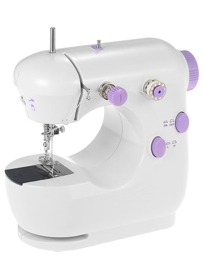 Multifunctional Mini Electric Household Sewing Machine 111281 White/Purple
