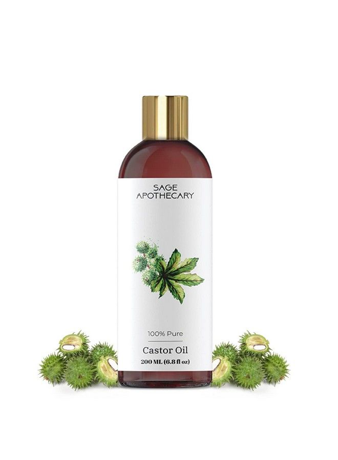 Castor Oil For Improving Skin Hair And Nails Health;200 Ml