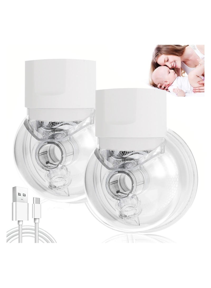 Gonice Wearable Breast Pump Electric Hands-Free - Convenient Portable and Pain-Free Pumping
