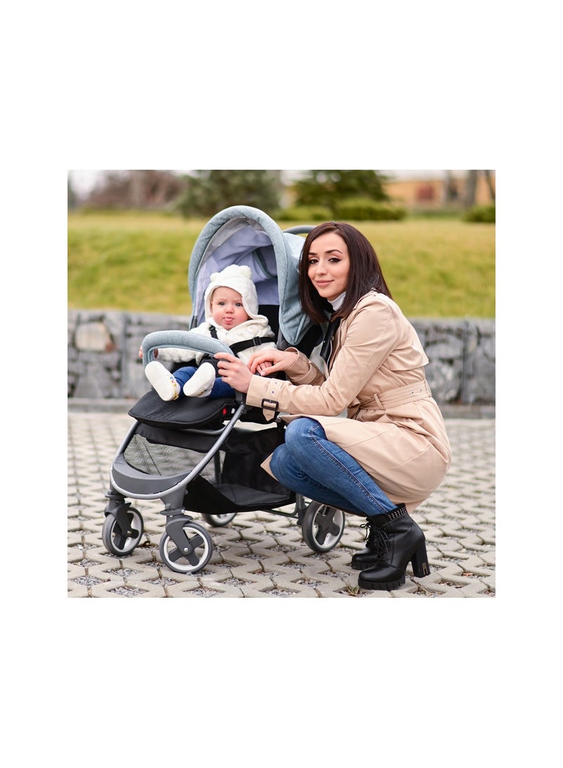 Baby Stroller Martina+Footcover Cool Grey