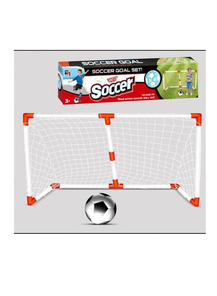 Mini soccer goal with net a fun activity and creative play set for kids