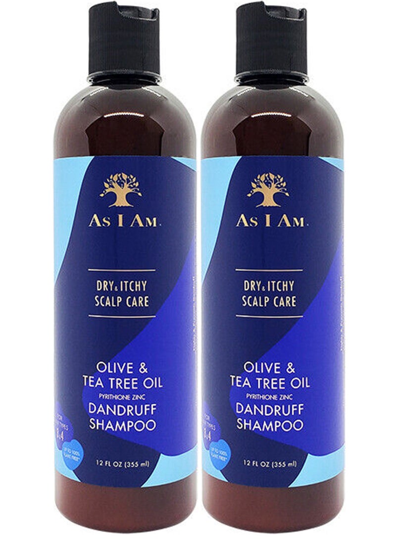 Dry And Itchy Scalp Care Olive And Tea Tree Oil Shampoo 2 Pack