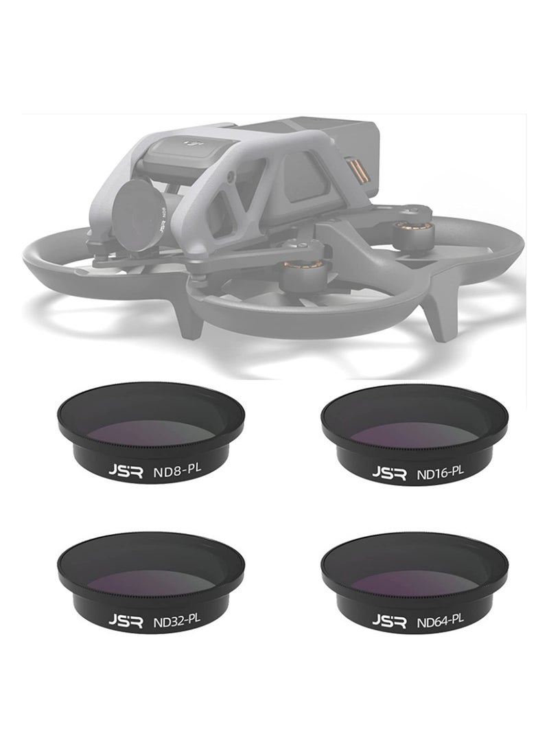 SYOSI Lens Filter for DJI Avata, for DJI Avata UV CPL ND NDPL Star Night Lens Filter Accessories (NDPL8+16+32+64), 4 Pcs