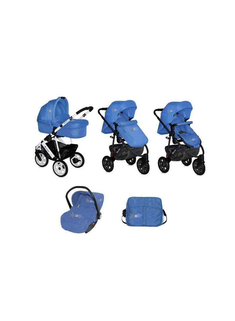Stroller Monza 3 2in1 Blue Air Wheels