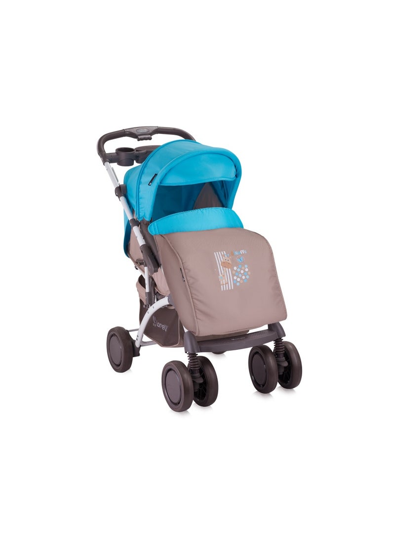 Baby Stroller Apollo Set Beige & Blue Giraffe