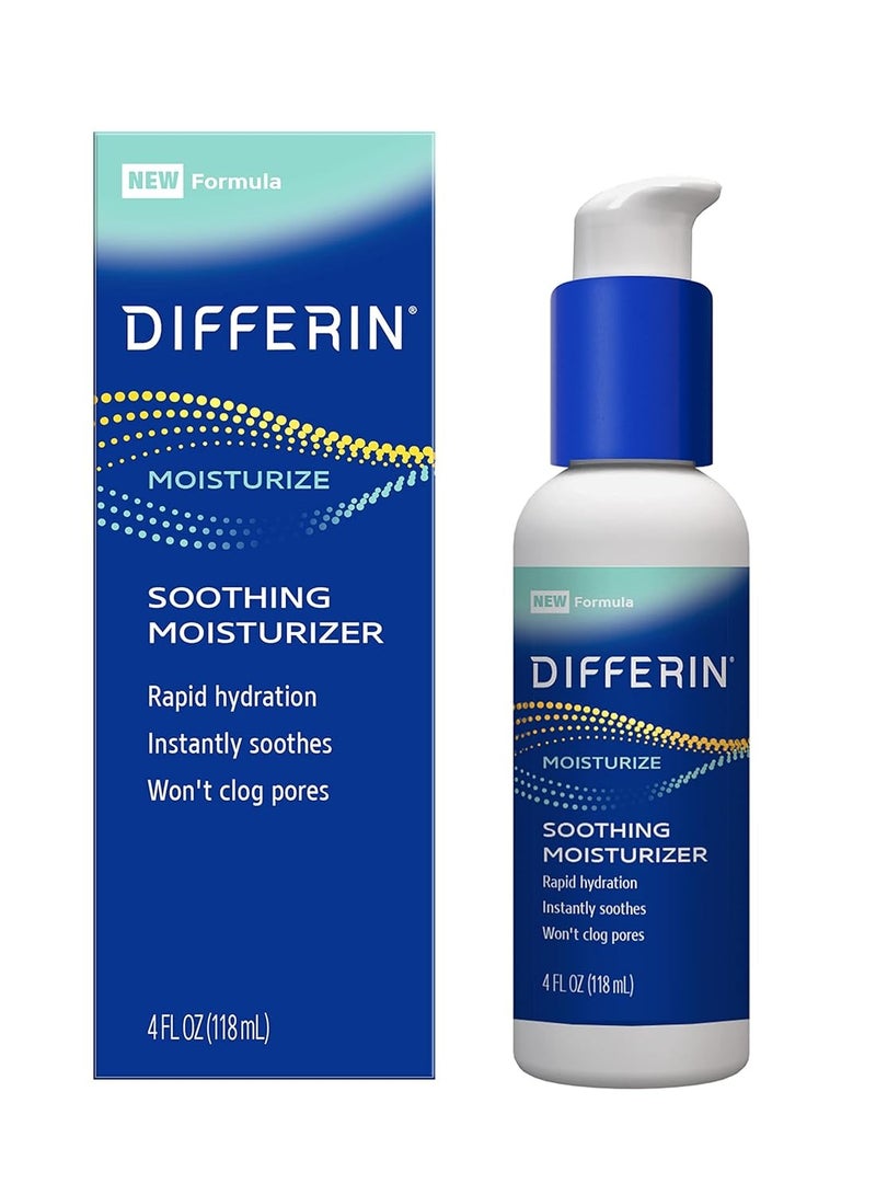 Differin Face Moisturizer for Acne Prone Sensitive Skin 118ml