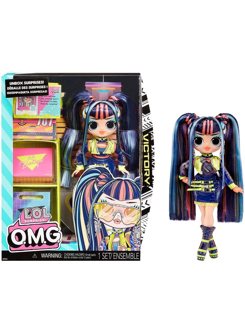 L.O.L. Surprise O.M.G. Fashion Doll - VICTORY - Includes Doll, Multiple Surprises, and Fabulous Accessories - Great for Kids Ages 4+