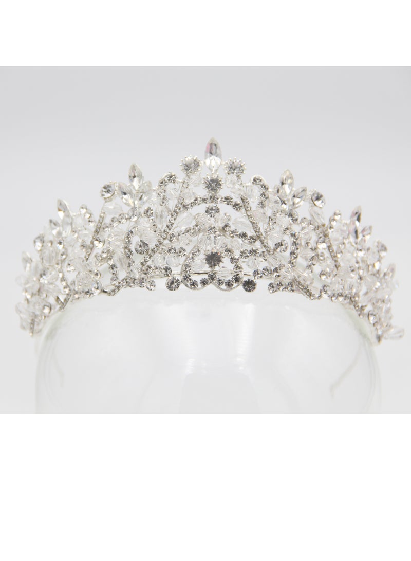 Ddaniela Vioctoria Collection Faux white stones Crown Tiara