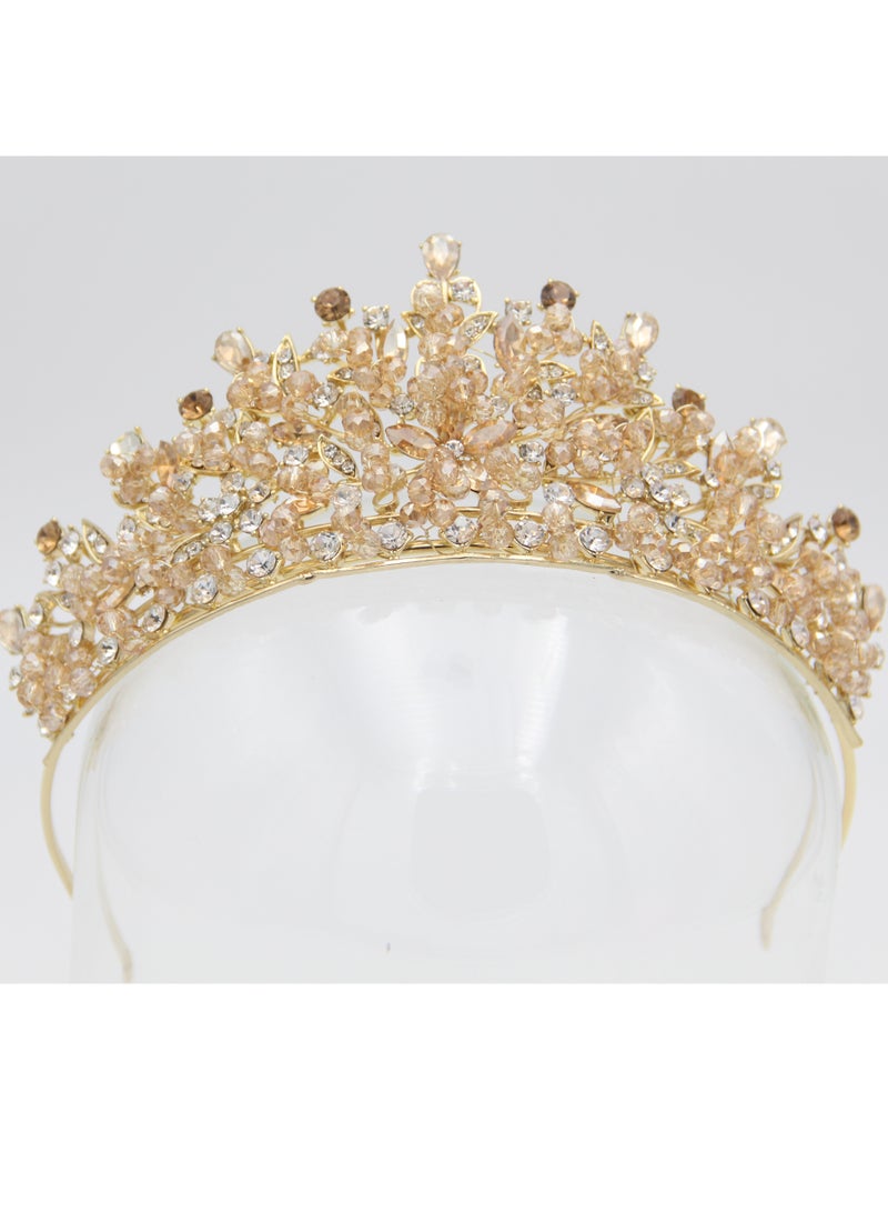 Ddaniela Vioctoria Collection Faux gold stones Crown Tiara