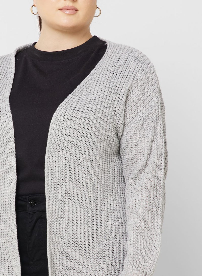 Balloon Sleeve Detail Cardigan