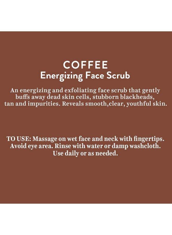 Coffee Energizing Face Scrub For All Skin Types50 Gm ; Deep Exfoliation Removes Blackheads & Whiteheads De-Tan ; Paraben & Sls Free (Pack Of 2)
