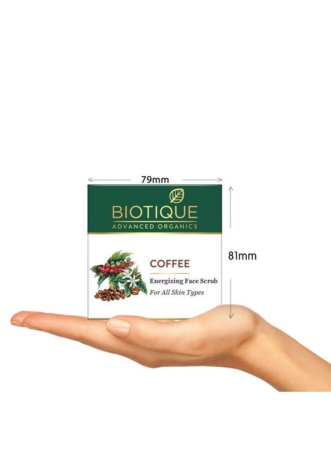 Coffee Energizing Face Scrub For All Skin Types50 Gm ; Deep Exfoliation Removes Blackheads & Whiteheads De-Tan ; Paraben & Sls Free (Pack Of 2)