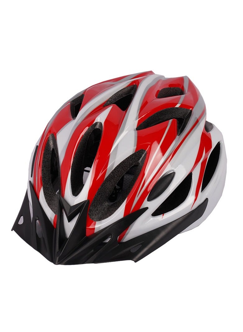 Integrated bicycle helmet, mountain bike, road riding helmet