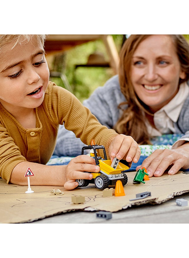 60284 City Roadwork Truck  Building Kit 58 Pieces 58 4+ Years
