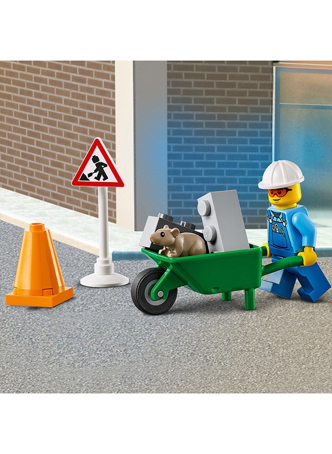 60284 City Roadwork Truck  Building Kit 58 Pieces 58 4+ Years