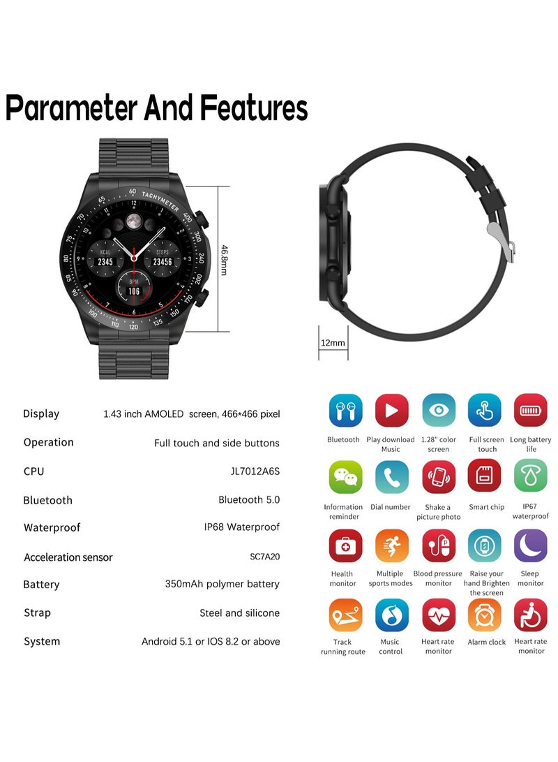 Men's Smartwatch 1.43