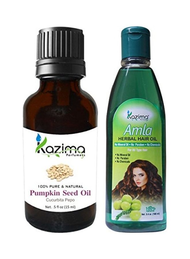 Combo of Pumpkin Seed Oil And Amla Herbal Hair Oil 100ml