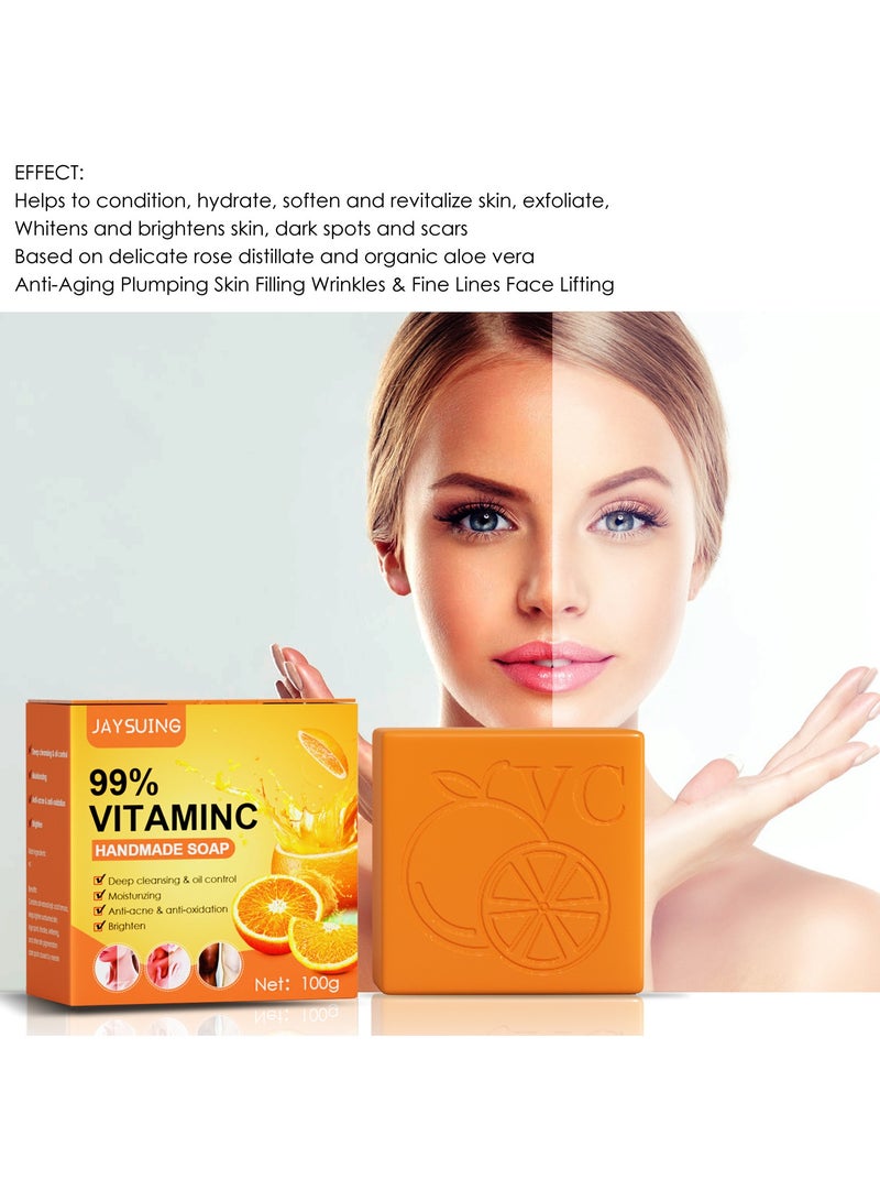 Jaysuing VC Skin Beauty Soap Joint Elbow Melanin Skin Brightening White Skin Soap Body Moisturizing Cleansing