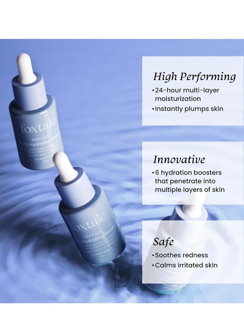 Foxtale Hyaluronic Acid Aquaporin Boosters Chamomile Extract Face Serum 30ml