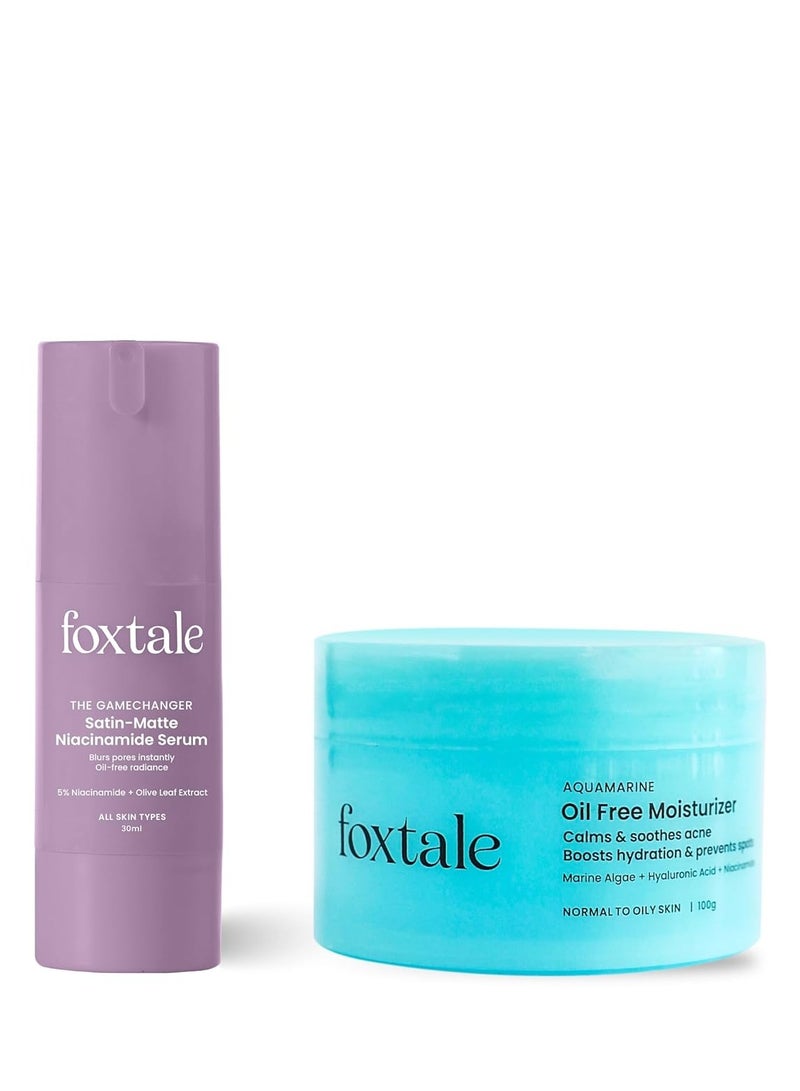 Foxtale Brightening Duo Niacinamide Serum 30ml and Moisturizer 100G