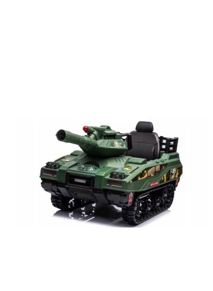 Armoured Ride On Car 2M Green