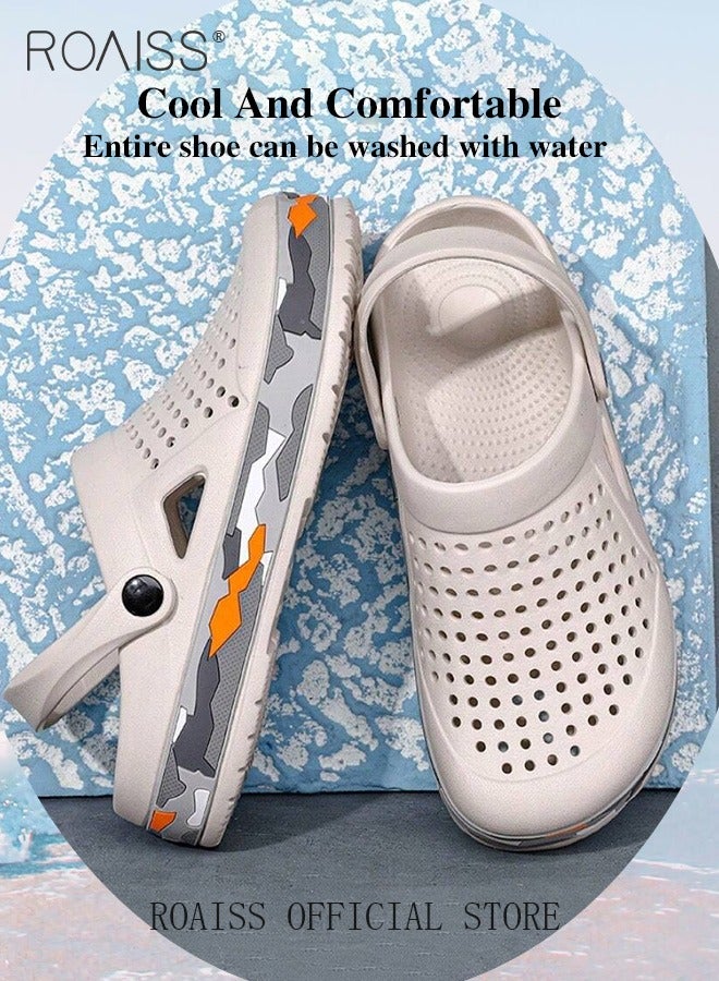 Men Breathable Sandals Anti-Slip Water Shoes Outdoor Beach Shower Slippers Summer Sandals Men's Outdoor Clogged Shoes