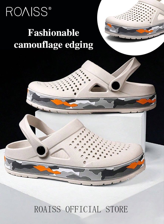 Men Breathable Sandals Anti-Slip Water Shoes Outdoor Beach Shower Slippers Summer Sandals Men's Outdoor Clogged Shoes