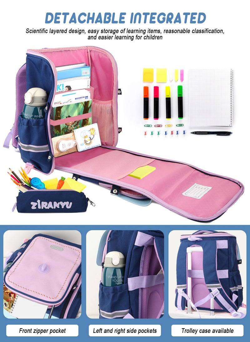 Simple Modern Cute Primary Junior Backpack for School Boys Girls Elementary Kids School Backpack,England British Stye School Backpack Lightweight Travel Backpack