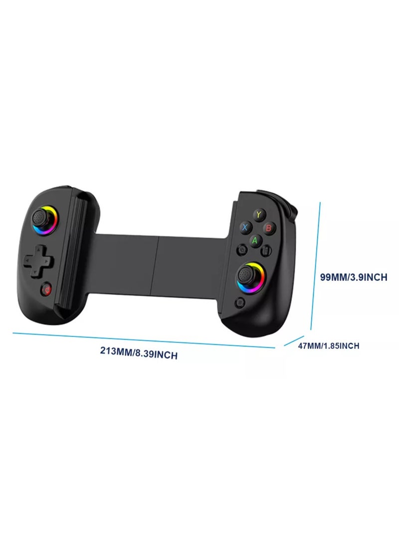 D8 Telescopic Mobile Phone Gamepad Bluetooth-Compatible5.2 Wireless Game Controller Joystick for Android IOS Ps3 Ps4 Switch PC