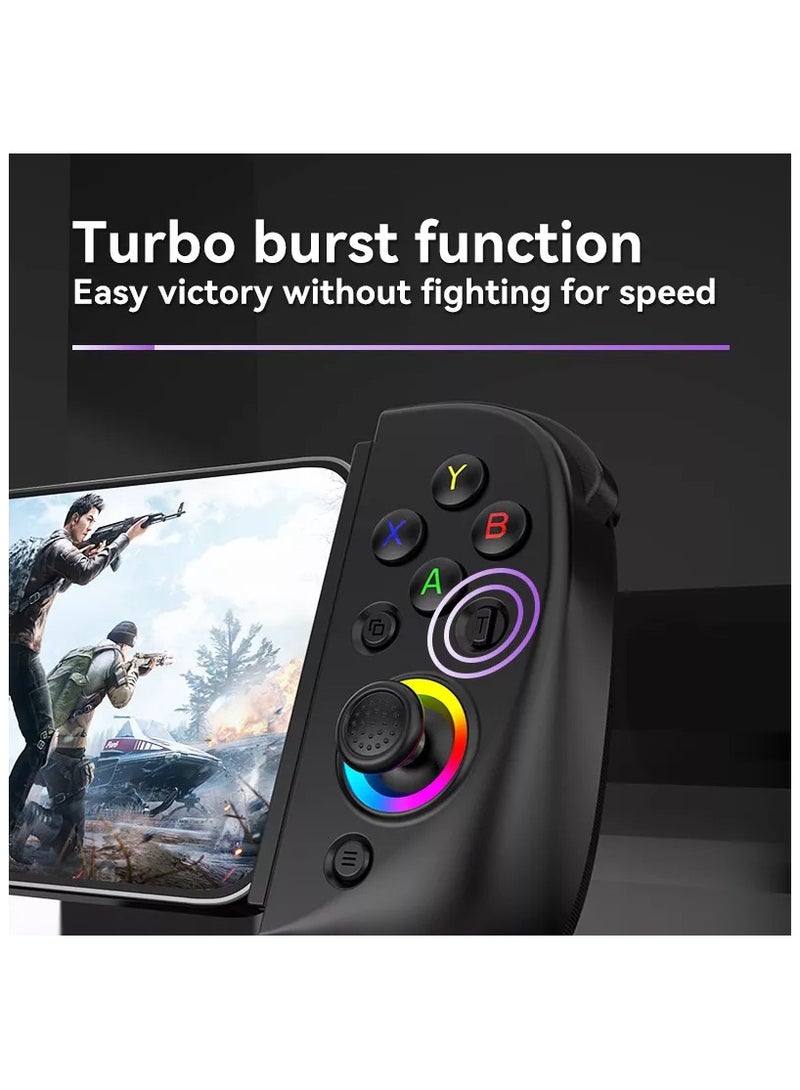 D8 Telescopic Mobile Phone Gamepad Bluetooth-Compatible5.2 Wireless Game Controller Joystick for Android IOS Ps3 Ps4 Switch PC