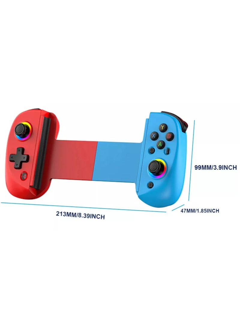 D8 Telescopic Mobile Phone Gamepad Bluetooth-Compatible5.2 Wireless Game Controller Joystick for Android IOS Ps3 Ps4 Switch PC