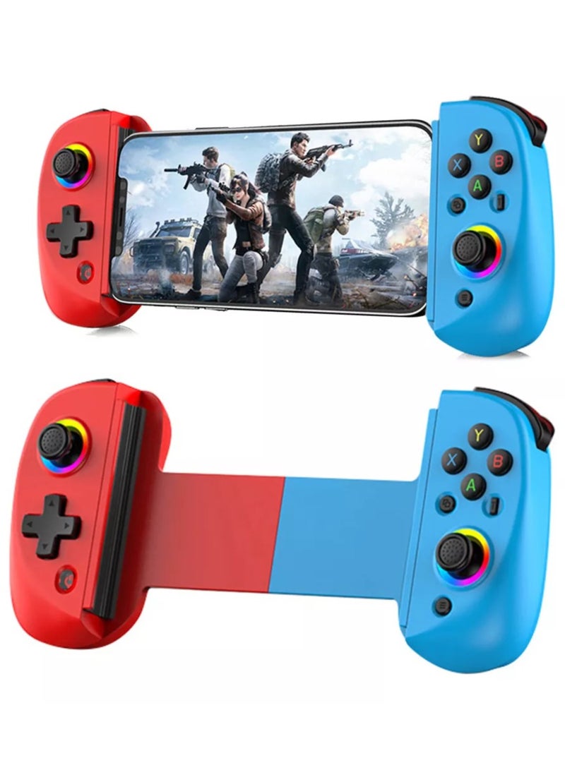 D8 Telescopic Mobile Phone Gamepad Bluetooth-Compatible5.2 Wireless Game Controller Joystick for Android IOS Ps3 Ps4 Switch PC