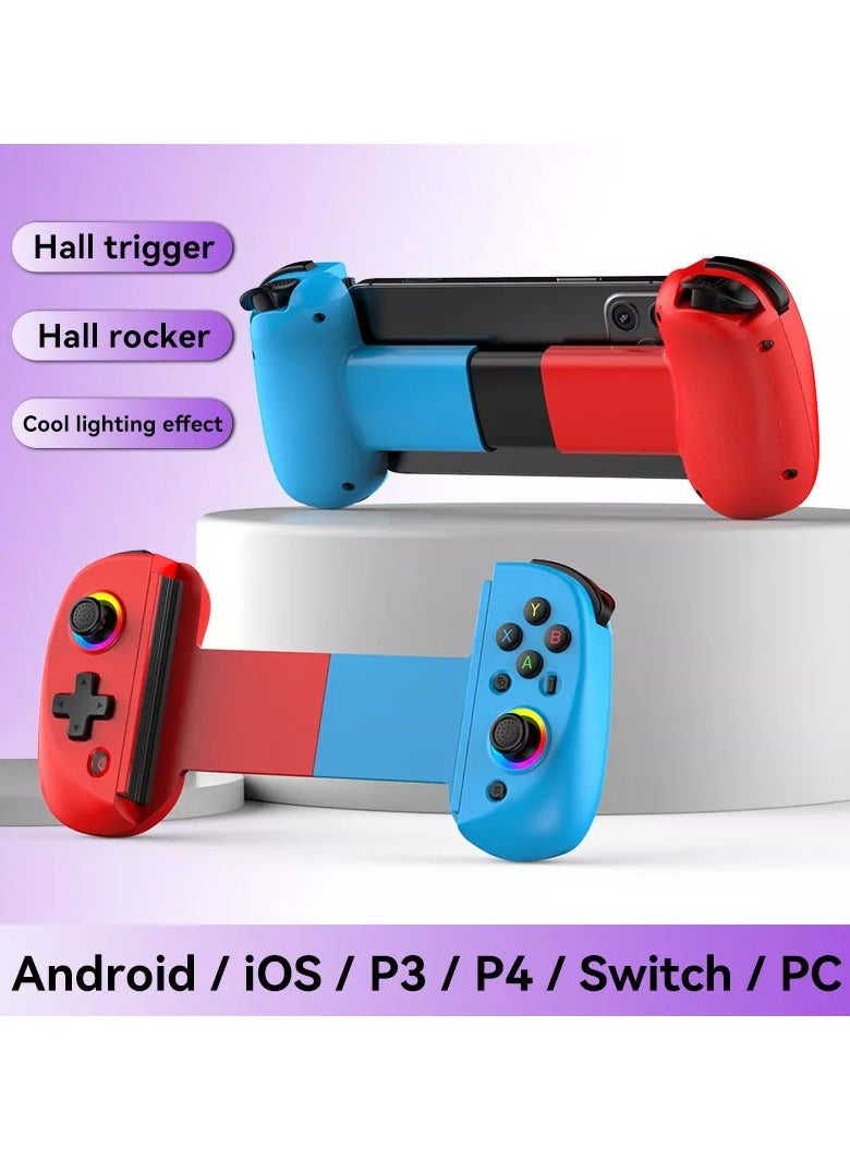 D8 Telescopic Mobile Phone Gamepad Bluetooth-Compatible5.2 Wireless Game Controller Joystick for Android IOS Ps3 Ps4 Switch PC