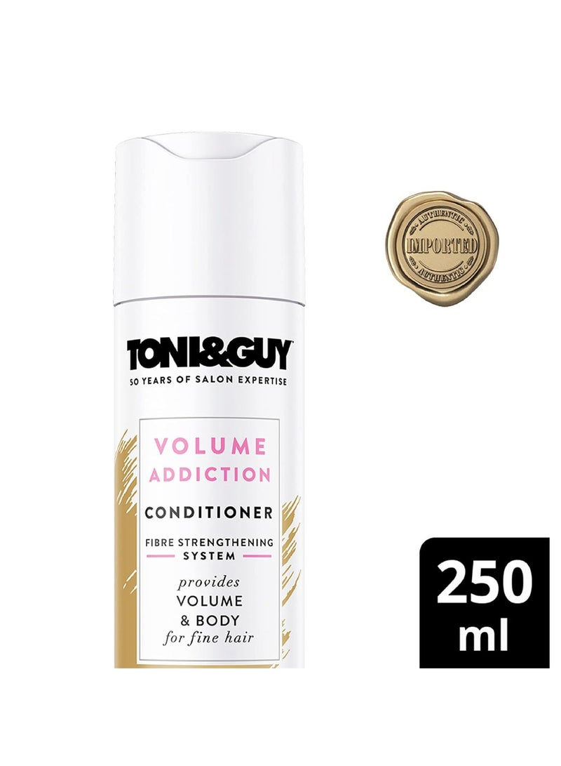 Toni and Guy Volume Addiction Hair Conditioner for Ultra Smooth 250ml