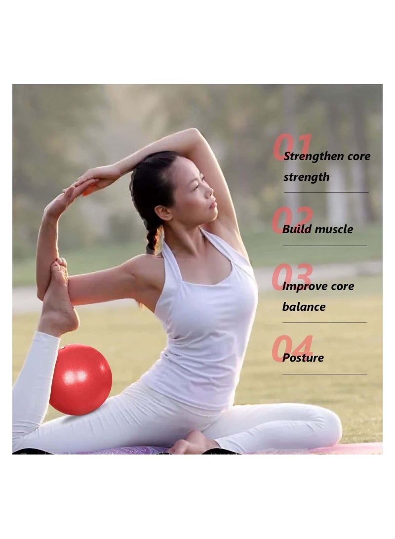 2Pcs Small Pilates Ball Therapy Mini Workout Core 9 Inch Exercise Bender Yoga Training and Physical