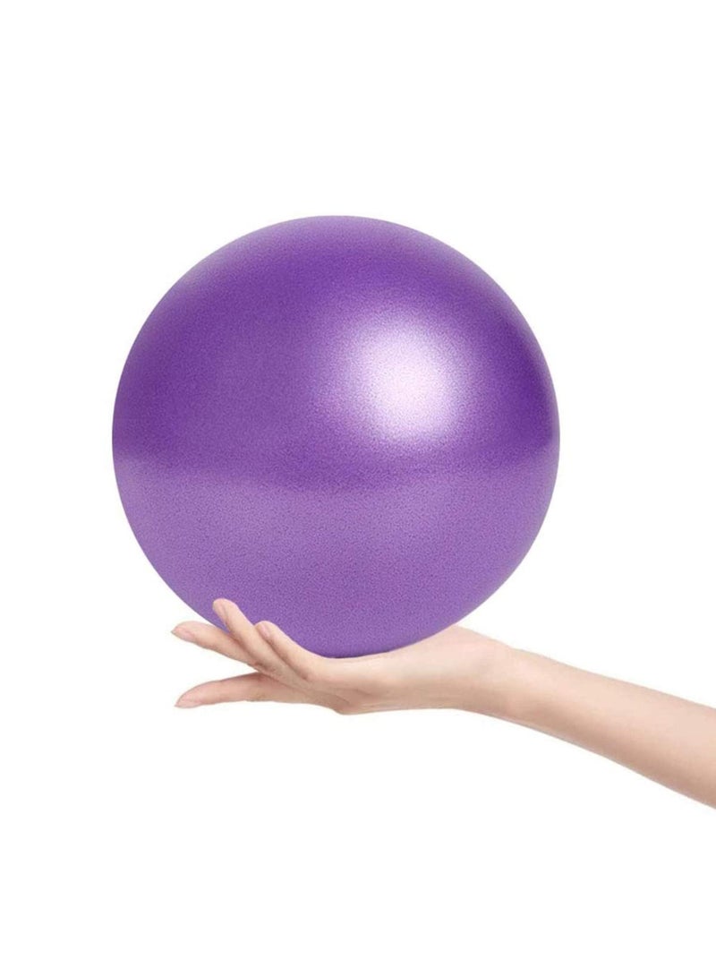 Mini Yoga Pilates Ball 25cm for Stability Exercise Training Gym Anti Burst and Slip Resistant Balls with Inflatable Straw