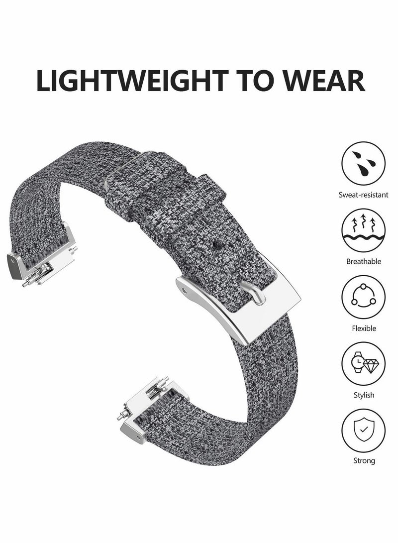 Soft Nylon Canvas Woven Band for Fitbit Inspire HR