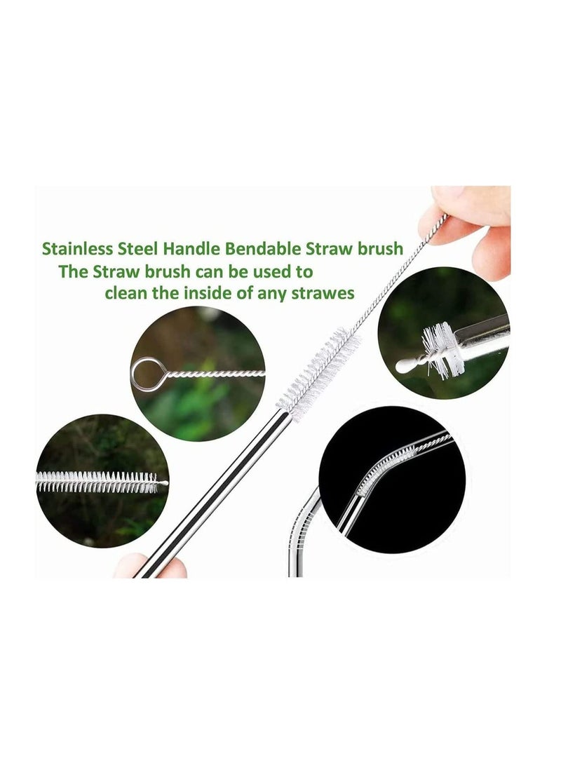 Straw Cleaner Brush Set 8 Piece Long Cleaning for Straws on Tumbler Water Bottle Sippy Cup and Pipes Tubes or Hummingbird Feeders