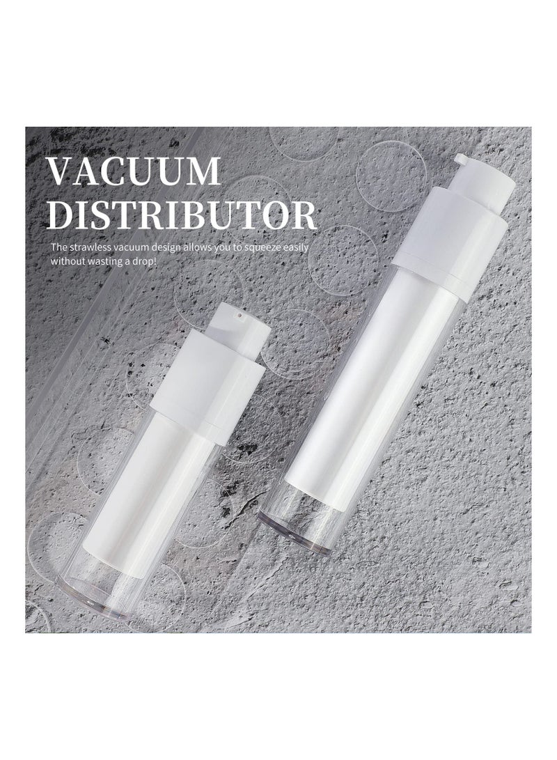 Airless Pump Bottle Moisturiser Container, 30ML Refillable Cosmetic Face Cream Container Dispenser, Hand Sanitizer Lotions and Creams Leak Proofc travel Vacuum Jars for Women Men (2 Pack)