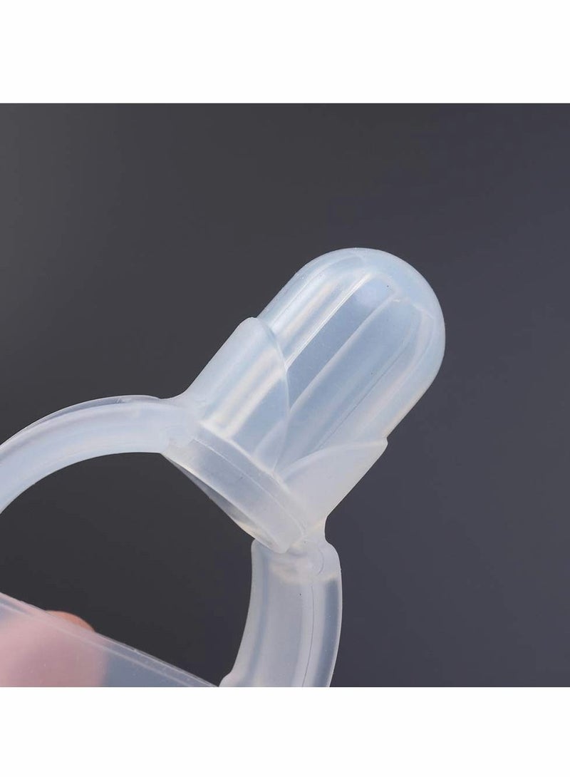 2 pcs Baby Thumb Guard Silicone Finger Protector Adjustable Wearable Anti Bite Cover Forefinger Teether to Stop Infant Babies Sucking