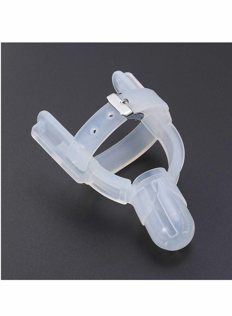 2 pcs Baby Thumb Guard Silicone Finger Protector Adjustable Wearable Anti Bite Cover Forefinger Teether to Stop Infant Babies Sucking