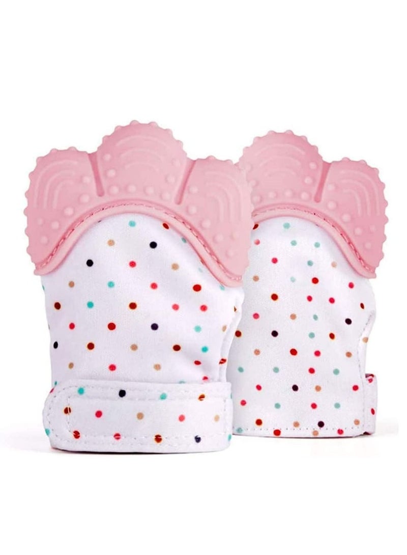 Teething Mitten to Soothe Sore and Promote Teeth Growth Teether Toy for Boys Girls