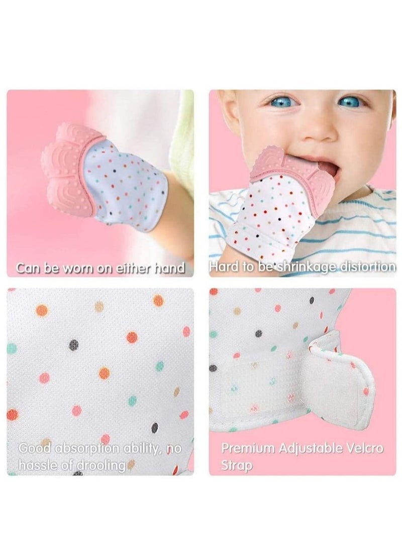 Teething Mitten to Soothe Sore and Promote Teeth Growth Teether Toy for Boys Girls