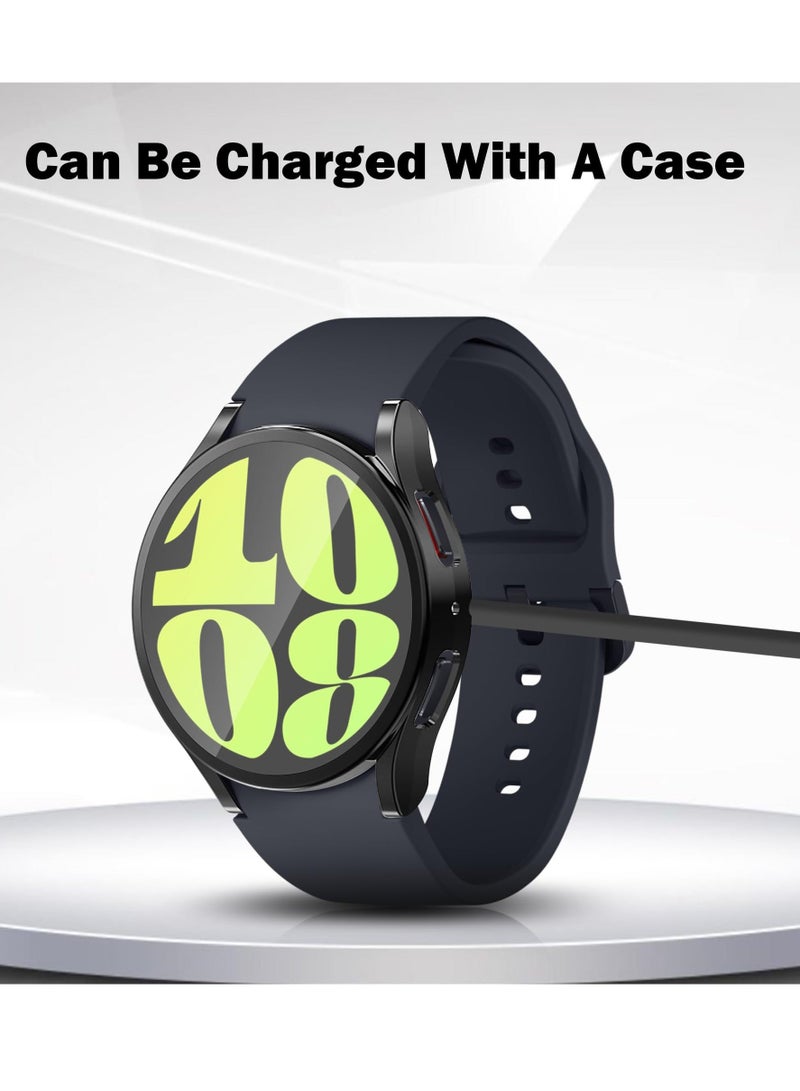 5 Pcs Seltureone Compatible for Samsung Galaxy Watch 6 44mm Screen Protector Case, Soft TPU Protective Case 44 mm, Clear Black Silver Midnight Blue Diaphanous Green