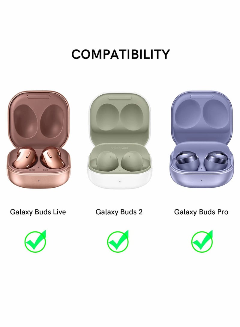 Earphone Protective Cover, for Samsung Galaxy Buds 2 Pro Case / Live Stylish Hard TPU Shockproof Cover Women Girls (Mandala,with wrist