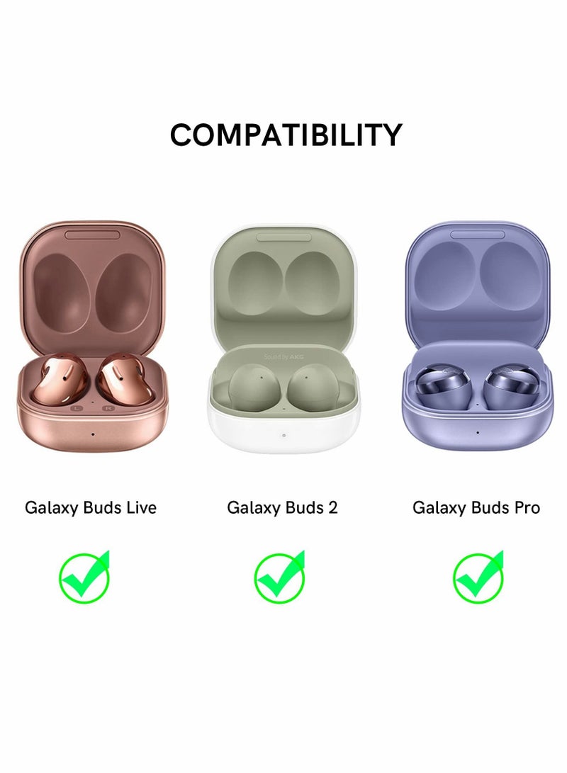 Earphone Protective Cover, for Samsung Galaxy Buds 2 Pro Case / Live Stylish Hard TPU Shockproof Cover Women Girls (Mandala, with Keych