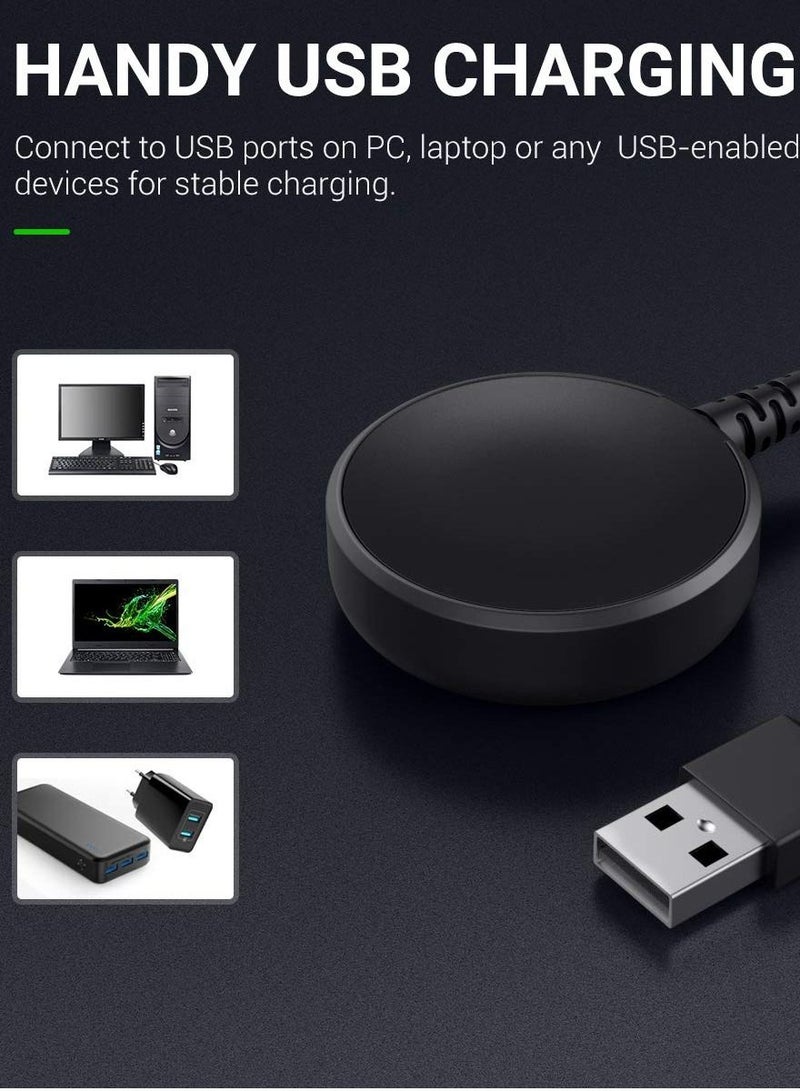 Charging Dock Cable Compatible with Samsung Galaxy Watch 4 / Classic, Replacement USB for 3 45mm 41mm, Active 2 1 44mm 40mm