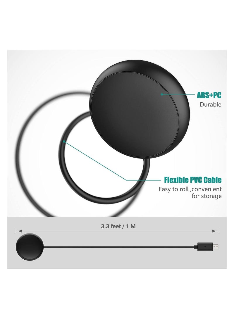 Compatible with Google Pixel Watch Charger, USB C Magnetic Charging Dock Cable for Watch, Black - 3.3ft 100cm