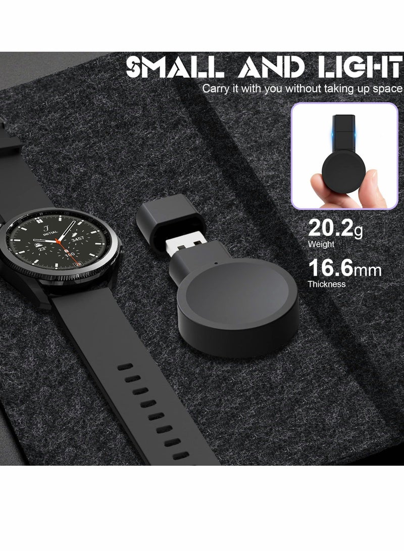 Samsung Galaxy Watch 5/4/3 Active 2 Charger USB Travel Cordless Wireless car Keychain for Watch5 Pro Watch4 Classic Watch3 & Active2 Accessories