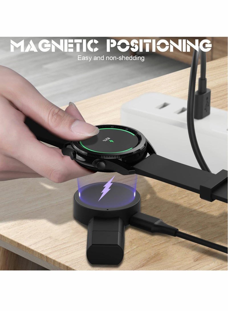 Samsung Galaxy Watch 5/4/3 Active 2 Charger USB Travel Cordless Wireless car Keychain for Watch5 Pro Watch4 Classic Watch3 & Active2 Accessories